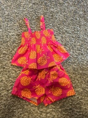 Floral Print Girls Matching Set
